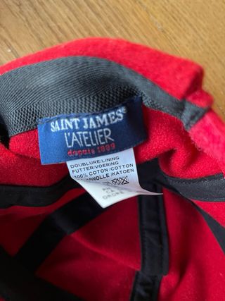 Gorra Marin Miki Saint James Lana Roja