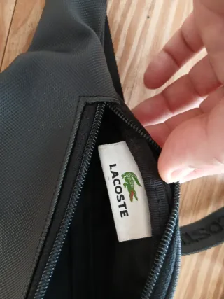 Riñonera Lacoste Negra original
