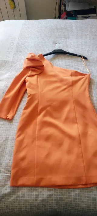 Vestido mini volante asimétrico Dolores Promesas