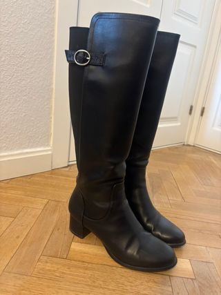 Botas altas negras mujer