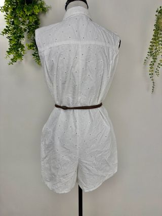 Tutina Zara pizzo sangallo bianca S