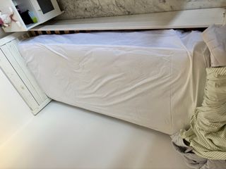 2 camas nido de madera blanca + 4 colchones