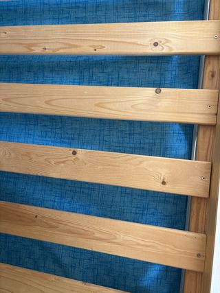 2 camas nido de madera blanca + 4 colchones