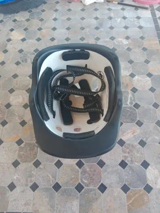 Casco infantil niña rosa y plata