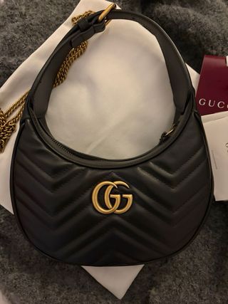 Borsa Gucci Marmont Half Moon NUOVA