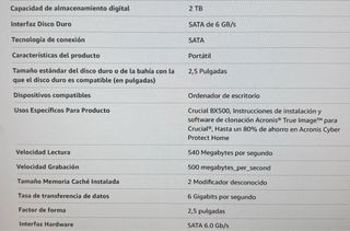 SSD Crucial 2TB SATA Interno Nuevo ( 2 unidades)