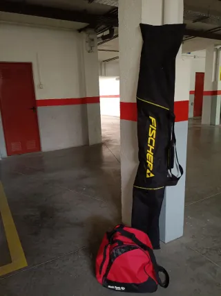 Esquís Head con botas y bolsa Fischer