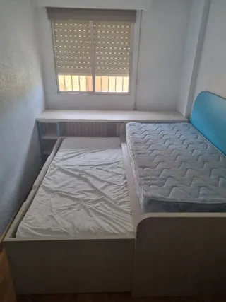 Cama juvenil doble (cama nido) + cajones + escrito