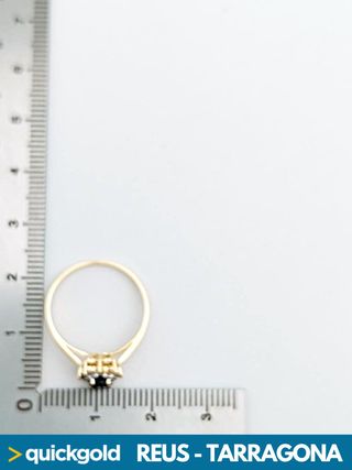 035-01-00767 ANILLO ORO 18K CON DIAMANTES T13