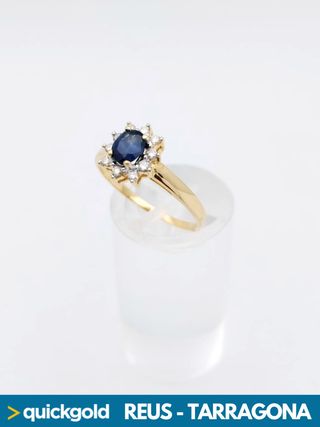 035-01-00767 ANILLO ORO 18K CON DIAMANTES T13