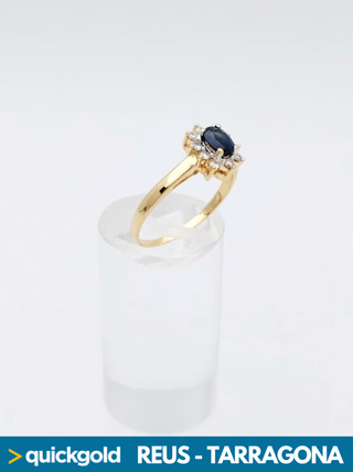 035-01-00767 ANILLO ORO 18K CON DIAMANTES T13