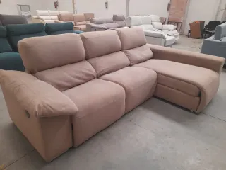 Sofá Chaiselongue Eléctrico Relax Beige