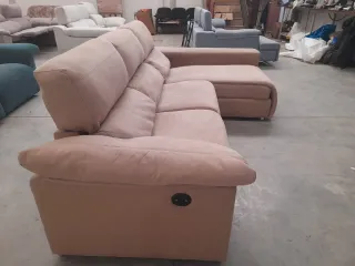 Sofá Chaiselongue Eléctrico Relax Beige