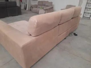 Sofá Chaiselongue Eléctrico Relax Beige