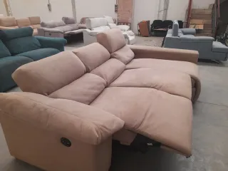 Sofá Chaiselongue Eléctrico Relax Beige