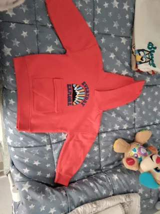 Sudadera naranja calentita talla 3-4