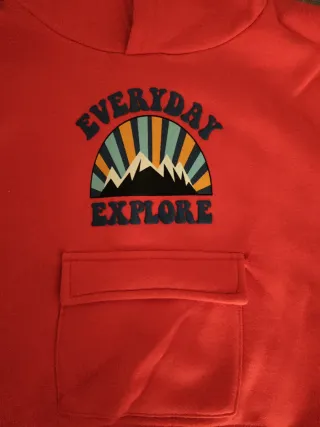 Sudadera naranja calentita talla 3-4