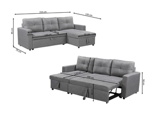 REBAJA - HERMOSO SOFÁ CAMA CON ARCÓN