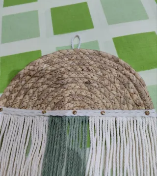 Pareja adornos bohemios pared