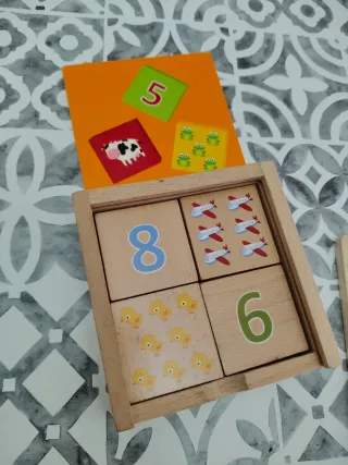 Juego educativo números y animales