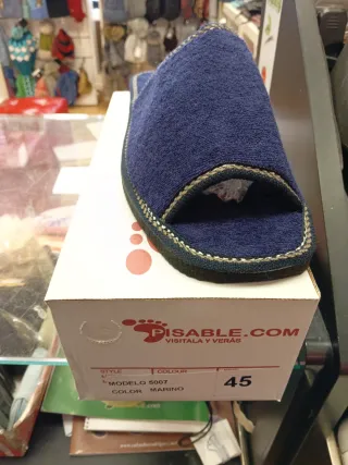 Zapatillas de estar por casa azules talla 45