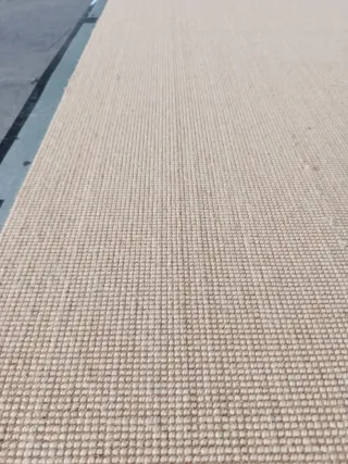 Alfombra lana bucle beige clarita