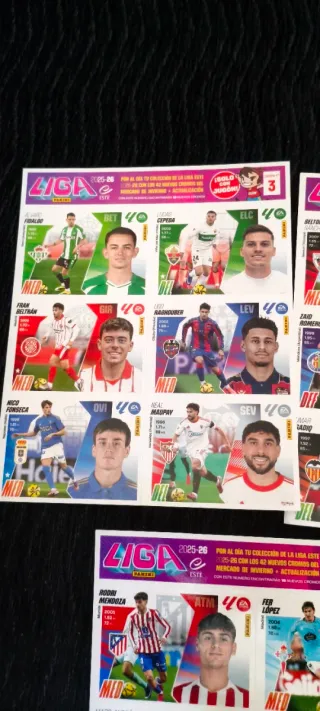 Laminas Actualización Liga Este 25-26 Panini 1-2-3