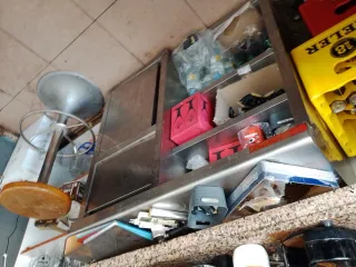 Mueble cafetero acero inoxidable