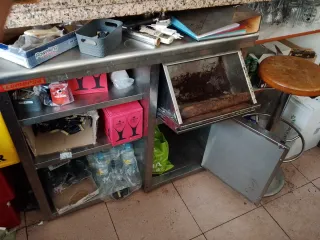 Mueble cafetero acero inoxidable