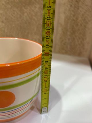 Lote 2 macetas cerámica multicolor