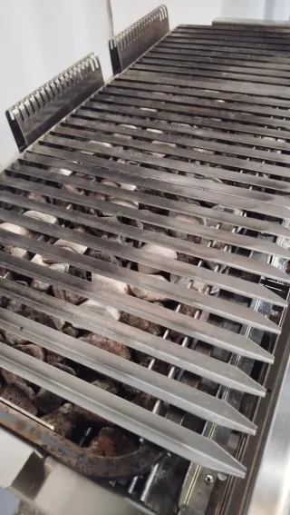 Barbacoa gas piedra volcánica grande