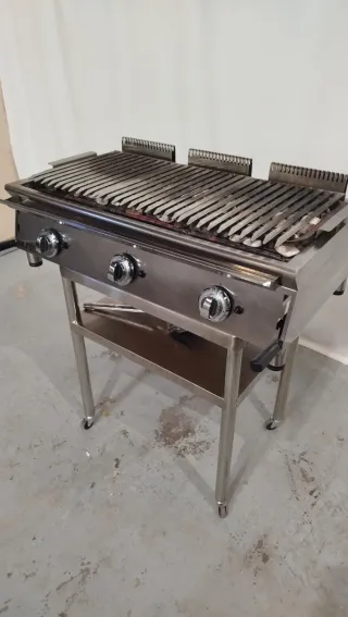 Barbacoa gas piedra volcánica grande