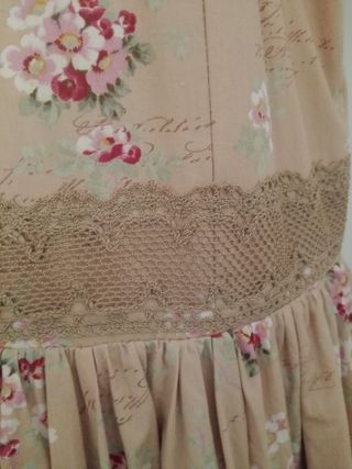 Traje Flamenca Feria Beige/Rosa