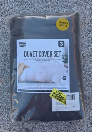 Funda nórdica gris tela. Totalmente nueva estrenar