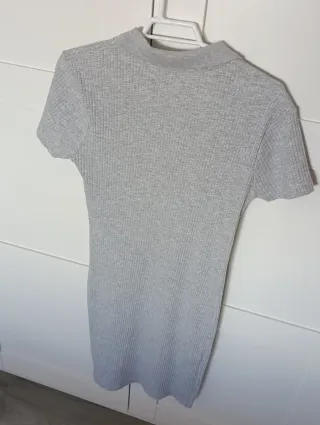 Vestido punto gris Inside talla M