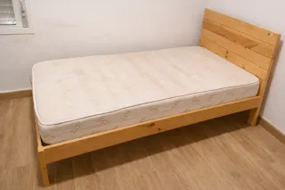 Estructura Cama individual 90x190 estilo nórdico