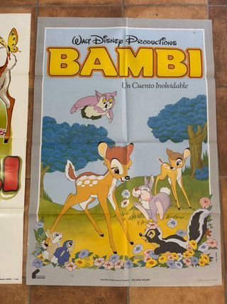 Carteles originales Bambi Walt Disney