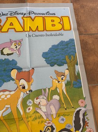Carteles originales Bambi Walt Disney