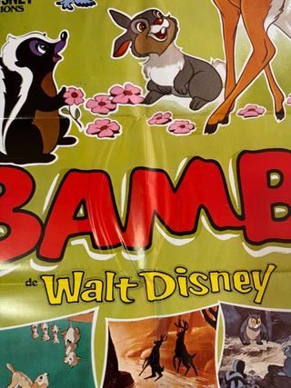 Carteles originales Bambi Walt Disney