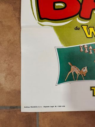 Carteles originales Bambi Walt Disney