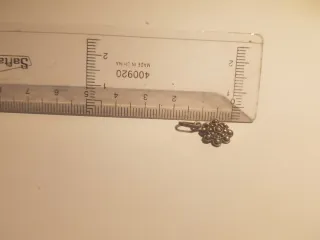 #1219 Colgante boton charro plata de ley 925