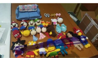 Lote de figuras amigurumi