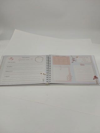 WEDNESDAY SHOP WS Diario de Embarazo - Libro de Embarazo Futuras Mamas - Agenda Semanal - Recuerdos y Fotos de Embarazo - Regal