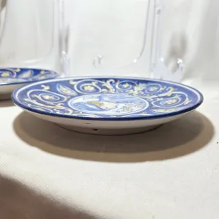 Piatti da parete in maiolica stile rinascimentale