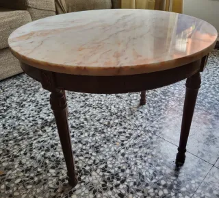 Mesa Luis XVI Mármol y Madera