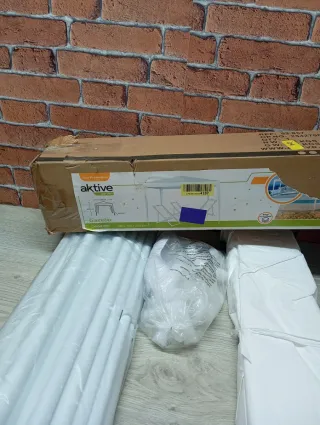 Cenador AKTIVE 300x300x250 cm Blanco