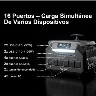 Estación de Energía Portátil 3200W A ESTRENAR