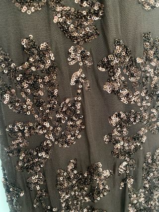 Vestido marrón con brillos sin estrenar