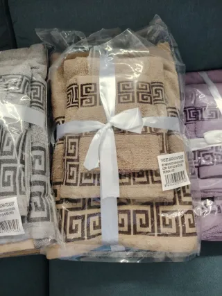 Juego 3 Toallas Versace Lavabo Ducha Tocador