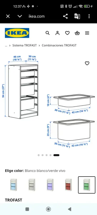 Cajonera Organizador madera cajones Plástico ikea